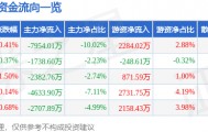 股票行情快报：软通动力（301236）10月29日主力资金净卖出7954.01万元